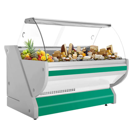 GGM Gastro Serve Over Counter - 1725x1150mm - granite worktop - green front - capacity 340 litres - with lighting