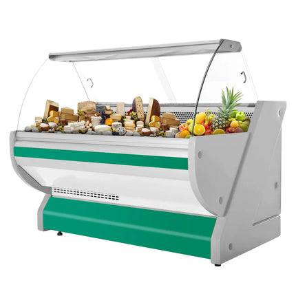 GGM Gastro Serve Over Counter - 1725x1150mm - granite worktop - green front - capacity 340 litres - with lighting