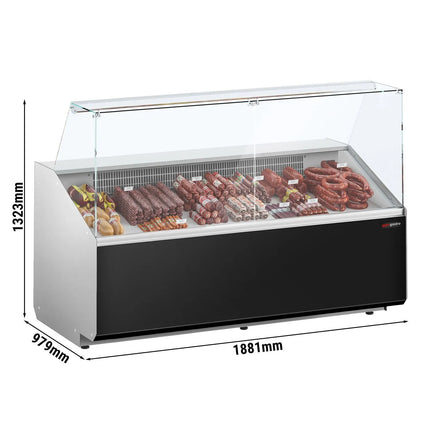GGM Gastro Serve Over Counter - 1881mm - black front - capacity 387 litres