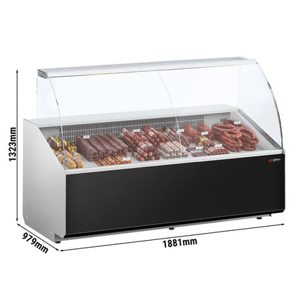 GGM Gastro Serve Over Counter - 1881mm - black front - capacity 387 litres