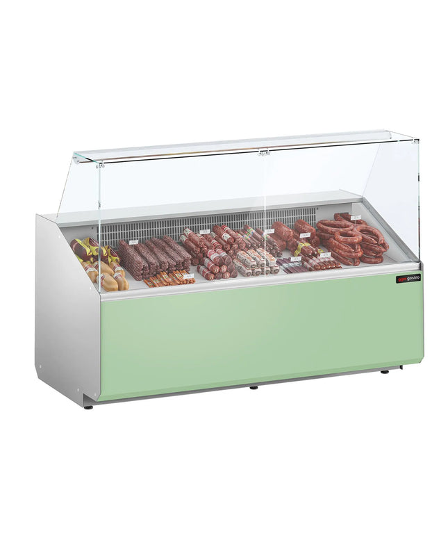 GGM Gastro Serve Over Counter - 1881mm - front panel light green - capacity 387 litres