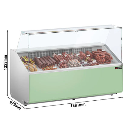 GGM Gastro Serve Over Counter - 1881mm - front panel light green - capacity 387 litres