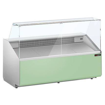 GGM Gastro Serve Over Counter - 1881mm - front panel light green - capacity 387 litres