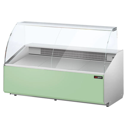 GGM Gastro Serve Over Counter - 1881mm - front panel light green - capacity 387 litres - with 3 doors