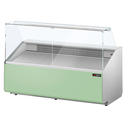 GGM Gastro Serve Over Counter - 1881mm - front panel light green - capacity 387 litres