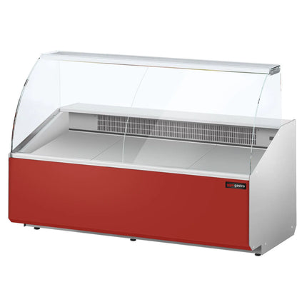 GGM Gastro Serve Over Counter - 1881x979mm - front panel red - capacity 387 litres