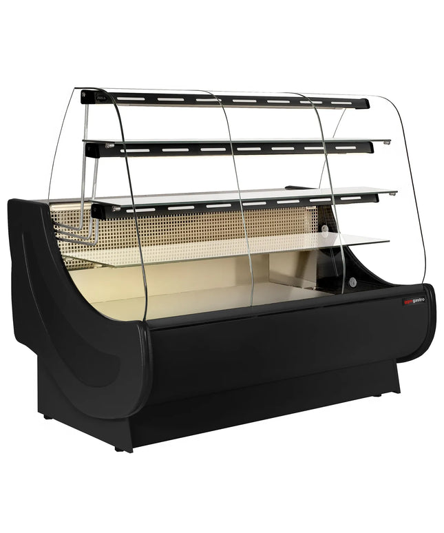 GGM Gastro Serve Over Counter - 1900x980mm - with lighting - 3 shelves - with cake pull-outs