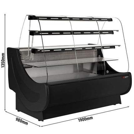 GGM Gastro Serve Over Counter - 1900x980mm - with lighting - 3 shelves - with cake pull-outs