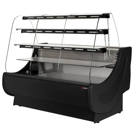 GGM Gastro Serve Over Counter - 1900x980mm - with lighting - 3 shelves - with cake pull-outs