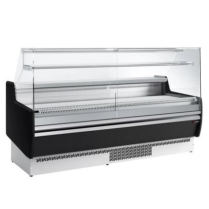 GGM Gastro Serve Over Counter - 1935x953mm - with 1 shelf - black front - capacity 213 litres