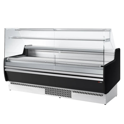GGM Gastro Serve Over Counter - 1935x953mm - with 1 shelf - black front - capacity 213 litres