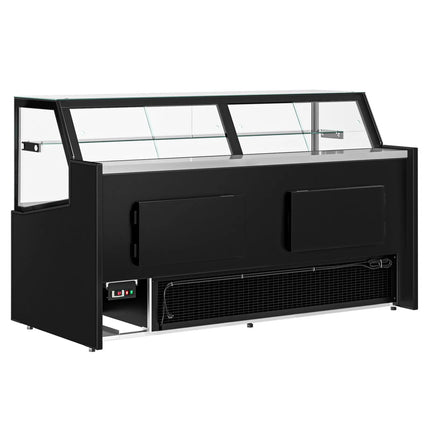 GGM Gastro Serve Over Counter - 1955x910mm - double glazing - black front - LED lighting - capacity 254 litres