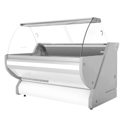 GGM Gastro Serve Over Counter - 2025x1150mm - granite worktop - capacity 400 litres - white front - curved front glass
