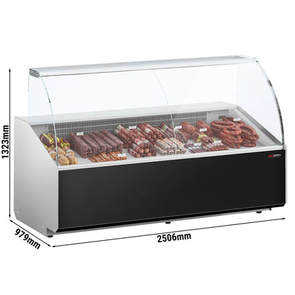 GGM Gastro Serve Over Counter - 2506mm - black front - capacity 512 litres