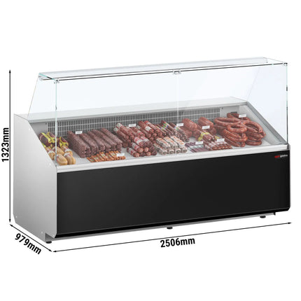 GGM Gastro Serve Over Counter - 2506mm - black front - capacity 512 litres