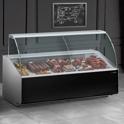 GGM Gastro Serve Over Counter - 2506mm - black front - capacity 512 litres