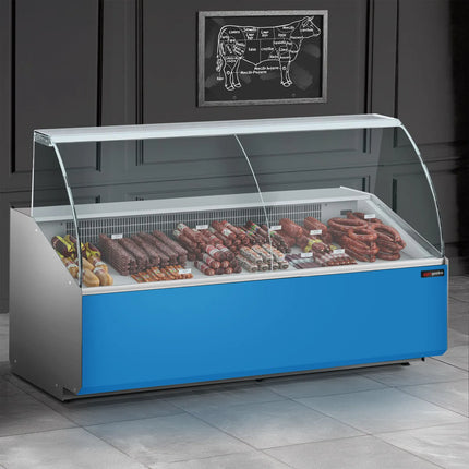 GGM Gastro Serve Over Counter - 2506mm - front panel light blue - capacity 512 litres
