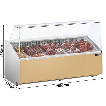 GGM Gastro Serve Over Counter - 2506x979mm - front panel beige - capacity 512 litres