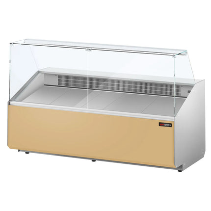 GGM Gastro Serve Over Counter - 2506x979mm - front panel beige - capacity 512 litres