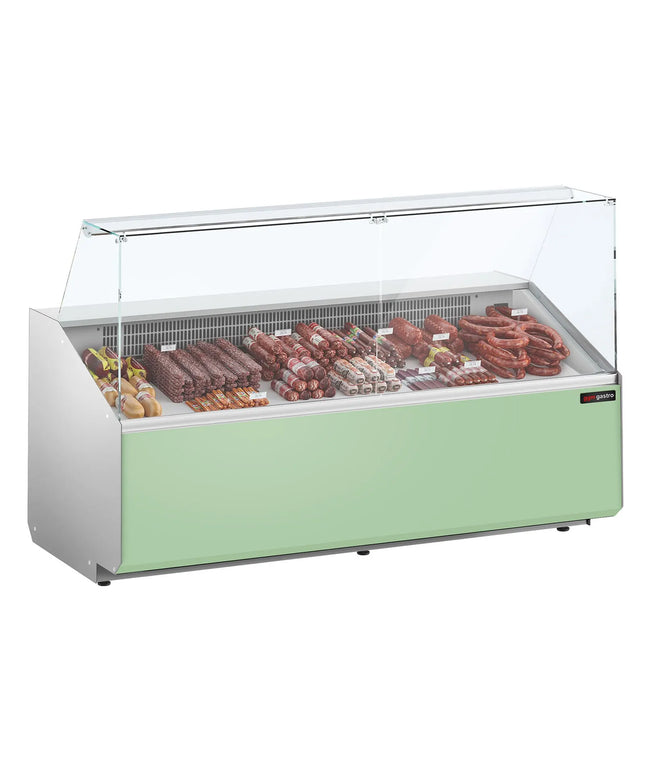 GGM Gastro Serve Over Counter - 2506x979mm - front panel light green - capacity 512 litres