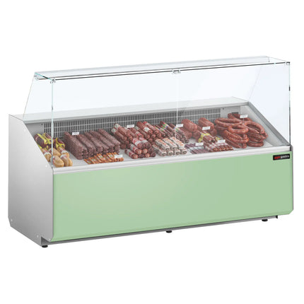 GGM Gastro Serve Over Counter - 2506x979mm - front panel light green - capacity 512 litres