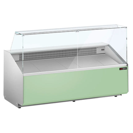 GGM Gastro Serve Over Counter - 2506x979mm - front panel light green - capacity 512 litres