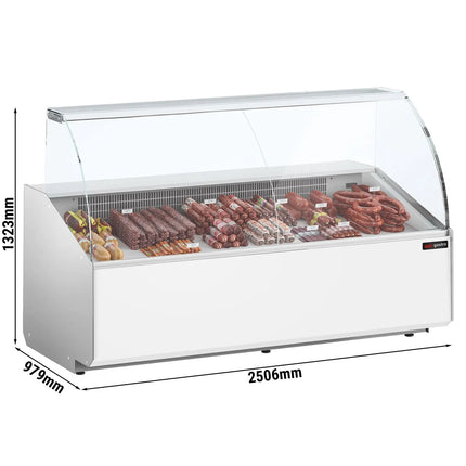 GGM Gastro Serve Over Counter - 2506x979mm - front panel white - capacity 512 litres