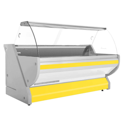 GGM Gastro Serve Over Counter - 2515x1150mm - granite worktop - yellow front - capacity 500 litres