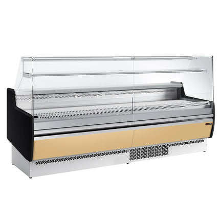 GGM Gastro Serve Over Counter - 2560x953mm - with 4 doors - front panel beige - capacity 282 litres