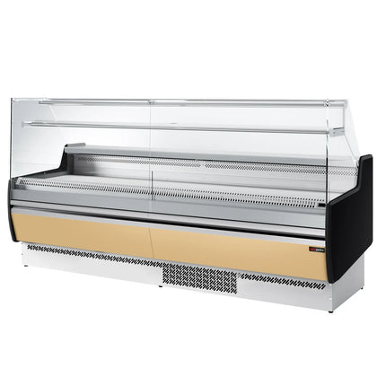 GGM Gastro Serve Over Counter - 2560x953mm - with 4 doors - front panel beige - capacity 282 litres