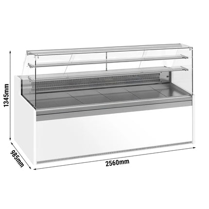 GGM Gastro Serve Over Counter - 2560x985mm - with 4 doors - LED lighting