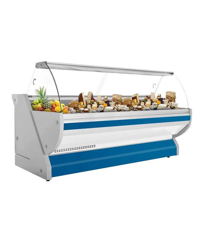 GGM Gastro Serve Over Counter - 2965x1150mm - blue front - with lighting - granite worktop - capacity 570 litres