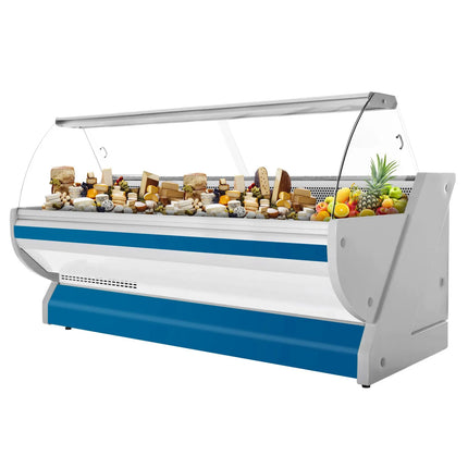 GGM Gastro Serve Over Counter - 2965x1150mm - blue front - with lighting - granite worktop - capacity 570 litres