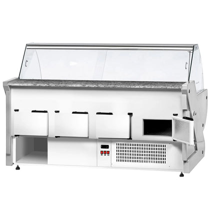 GGM Gastro Serve Over Counter - 2965x1150mm - granite worktop - capacity 570 litres
