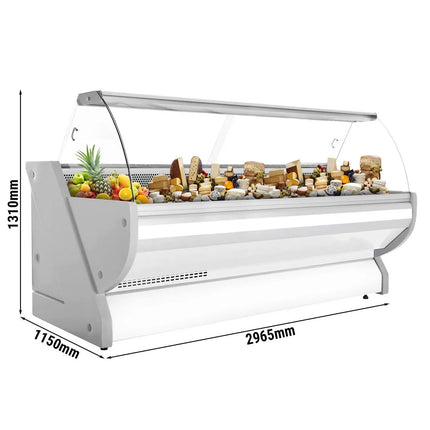GGM Gastro Serve Over Counter - 2965x1150mm - white - granite worktop - with lighting - capacity 570 litres