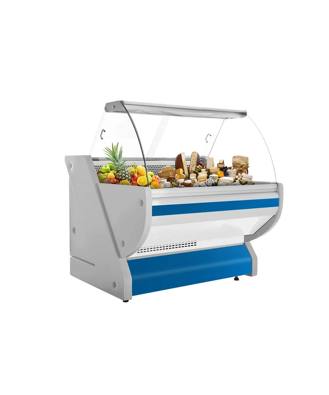 GGM Gastro Serve Over Counter - 990x1150mm - curved front glass - granite worktop - front panel illuminated - capacity 250 litres