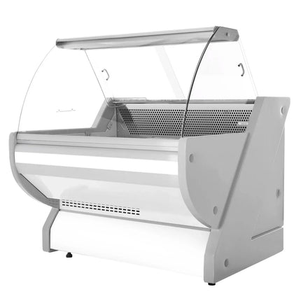 GGM Gastro Serve Over Counter - 990x1150mm - curved front glass - granite worktop - capacity 250 litres - white front