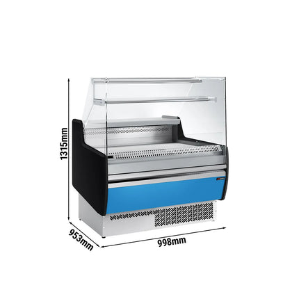 GGM Gastro Serve Over Counter - 998x953mm - front panel light blue - with 1 door - with 1 shelf - capacity 110 litres