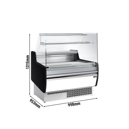 GGM Gastro Serve Over Counter - 998x953mm - front panel white - with 1 door - with 1 shelf - capacity 110 litres