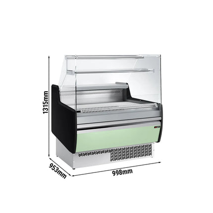 GGM Gastro Serve Over Counter - 998x953mm - with 1 door - front panel light green