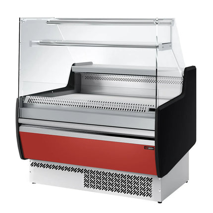 GGM Gastro Serve Over Counter - 998x953mm - with 1 door - front panel red - capacity 110 litres
