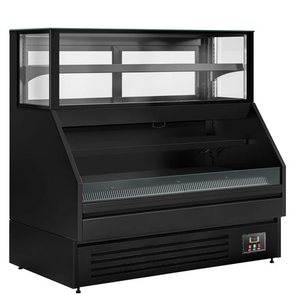 GGM Gastro Serve Over Counter HELSINKI - 1500x800mm - with 4 shelves - capacity 251 litres - black front