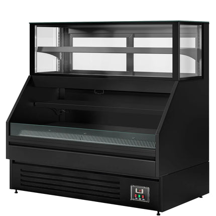 GGM Gastro Serve Over Counter HELSINKI - 1500x800mm - with 4 shelves - capacity 251 litres - black front