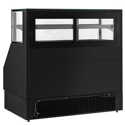GGM Gastro Serve Over Counter HELSINKI - 1500x800mm - with 4 shelves - capacity 251 litres - black front