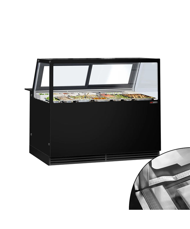GGM Gastro Serve Over Counter KAISA - 1500x1048mm - double glazing - capacity 420 litres