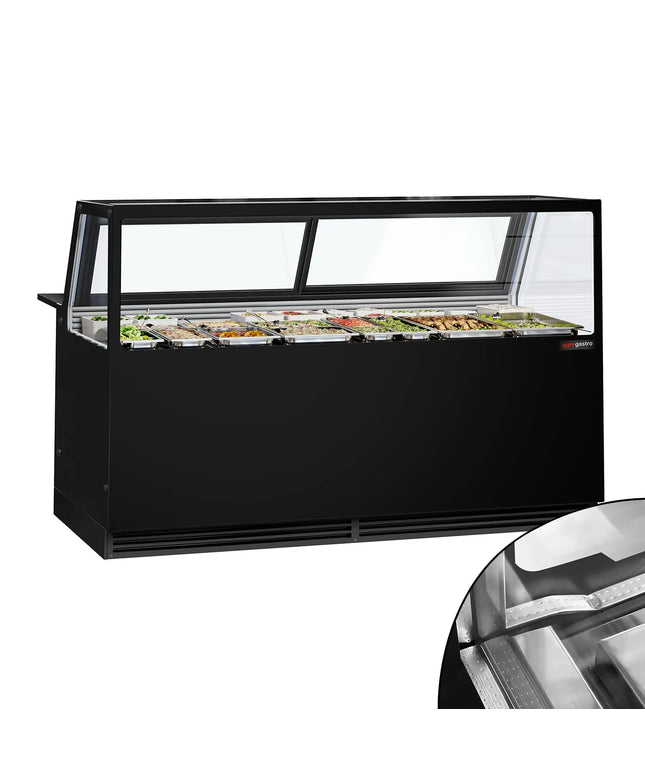GGM Gastro Serve Over Counter KAISA - 2000x1048mm - double glazing - capacity 560 litres