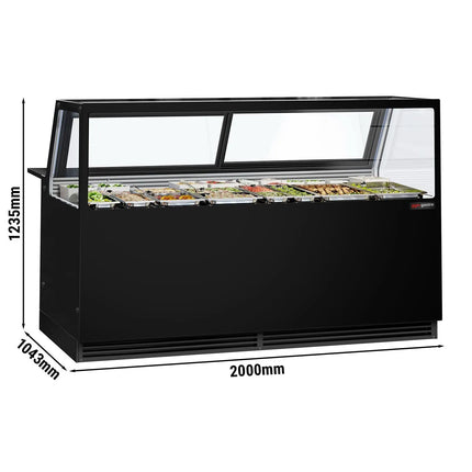 GGM Gastro Serve Over Counter KAISA - 2000x1048mm - double glazing - capacity 560 litres