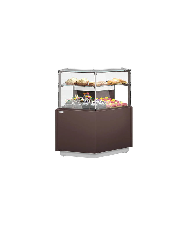 GGM Gastro Serve Over Counter RIGA - 1180x990mm - with 2 shelves - double glazing