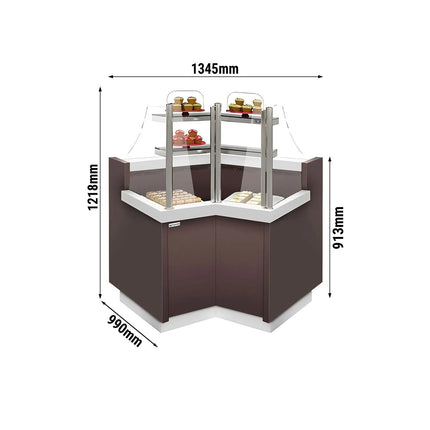 GGM Gastro Serve Over Counter RIGA - 1365mm - 2 shelves