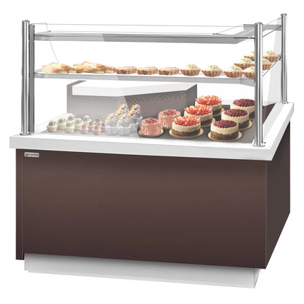 GGM Gastro Serve Over Counter RIGA - 1365x990mm - double glazing - with 2 shelves